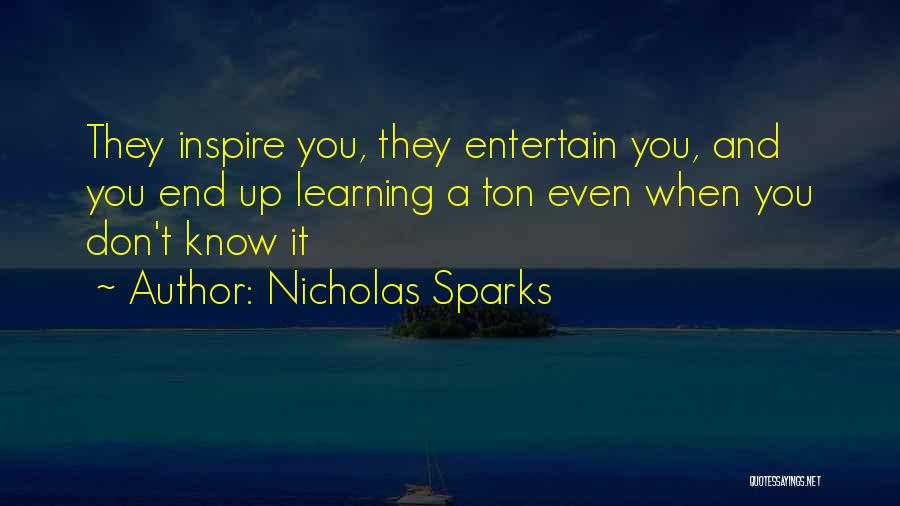 Teachers And Learning Quotes By Nicholas Sparks