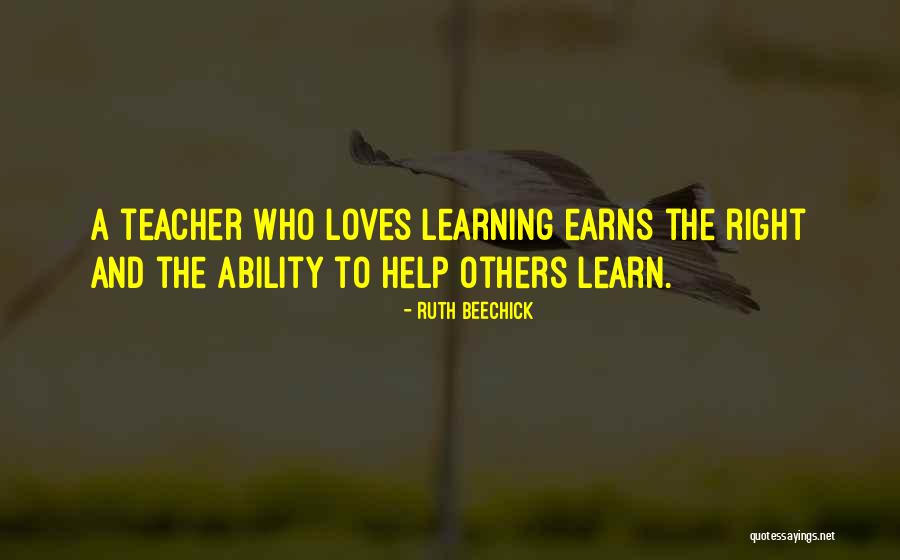 Teachers And Learning Quotes By Ruth Beechick