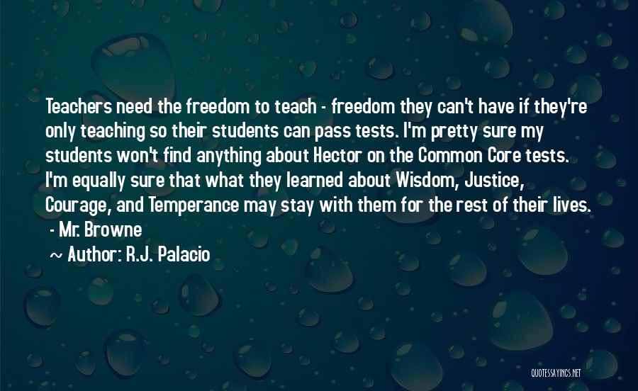 Teachers And Teaching Quotes By R.J. Palacio