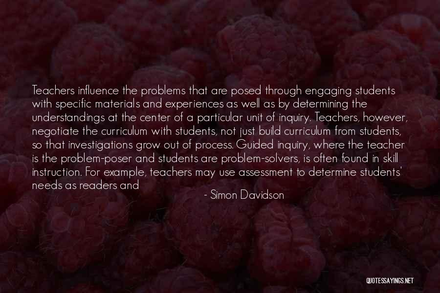 Teachers Influence On Students Quotes By Simon Davidson