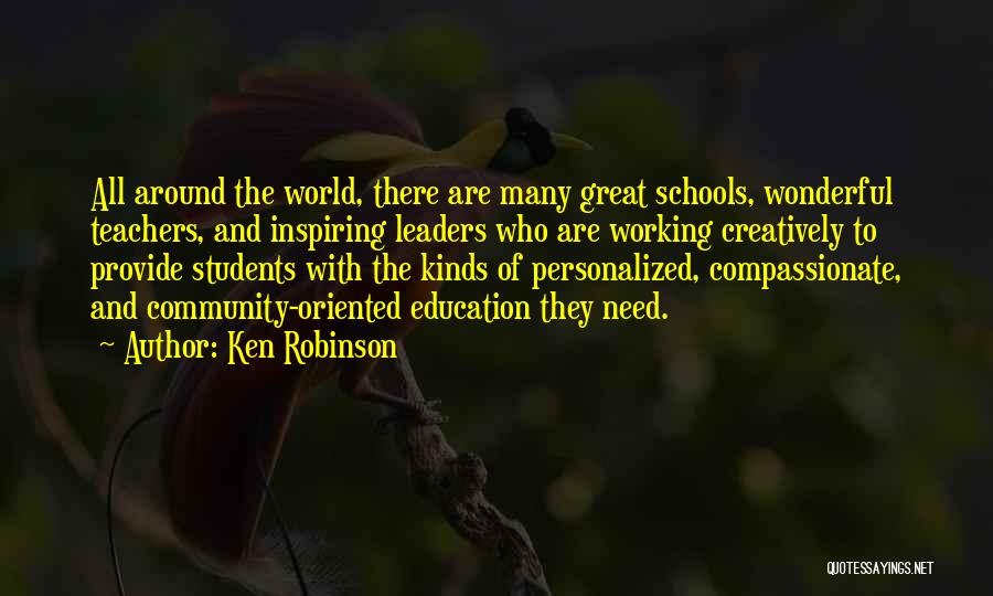 Teachers Inspiring Students Quotes By Ken Robinson