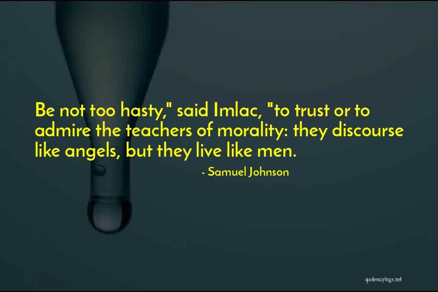 Teachers To Live By Quotes By Samuel Johnson