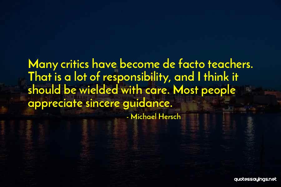 Teachers Who Care Quotes By Michael Hersch