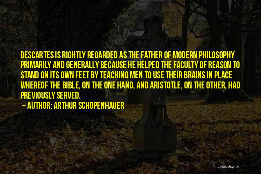 Teaching Aristotle Quotes By Arthur Schopenhauer