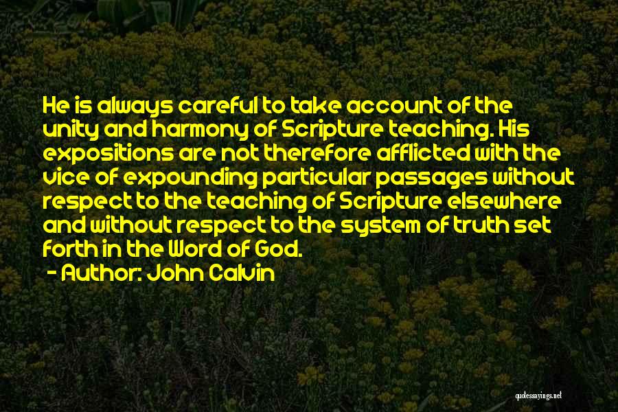 Teaching God's Word Quotes By John Calvin