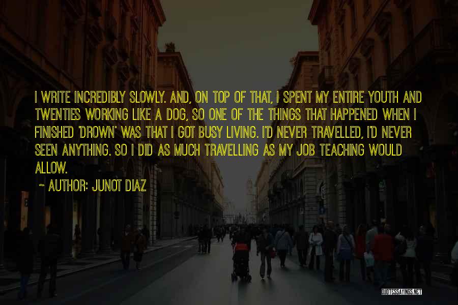 Teaching Our Youth Quotes By Junot Diaz