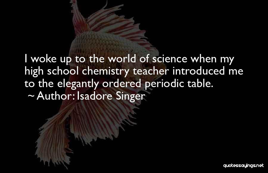 Teaching Science Quotes By Isadore Singer