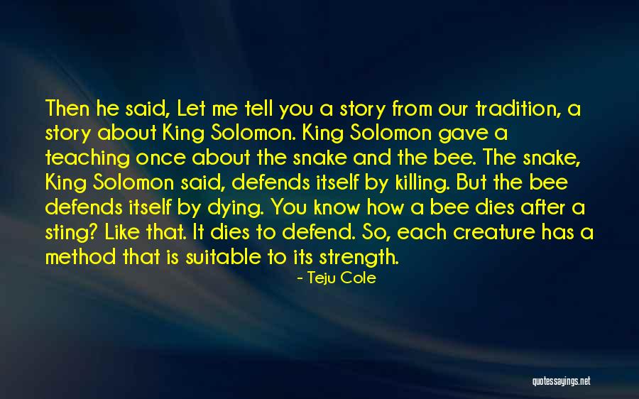 Teaching Story Quotes By Teju Cole Teaching Story Quotes By Teju Cole