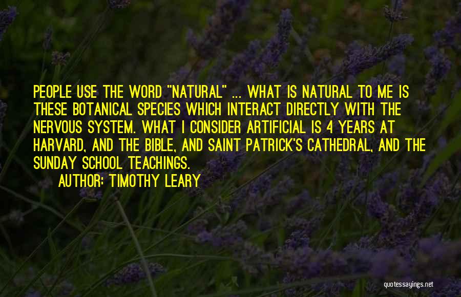 Teaching Sunday School Quotes By Timothy Leary