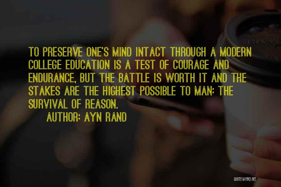 Teaching To The Test Quotes By Ayn Rand