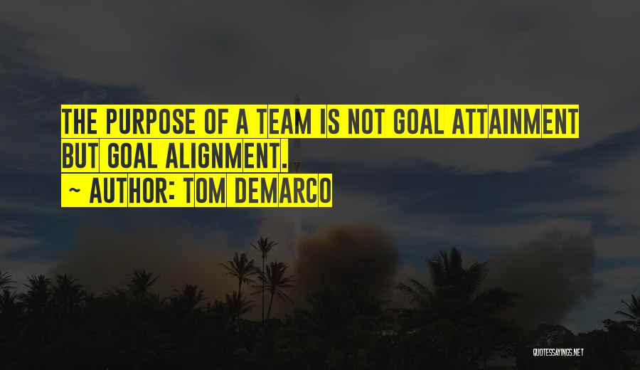 Team Alignment Quotes By Tom DeMarco