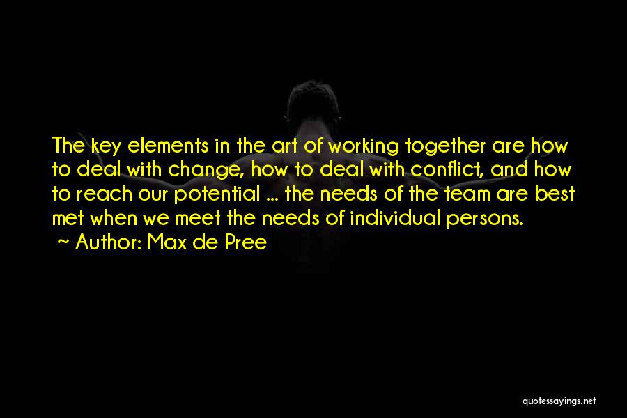 Team And Change Quotes By Max De Pree