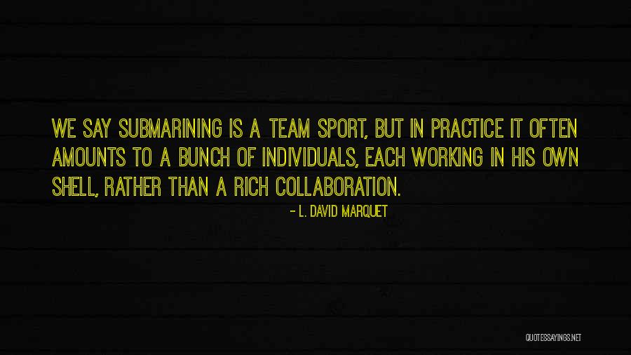 Team And Collaboration Quotes By L. David Marquet