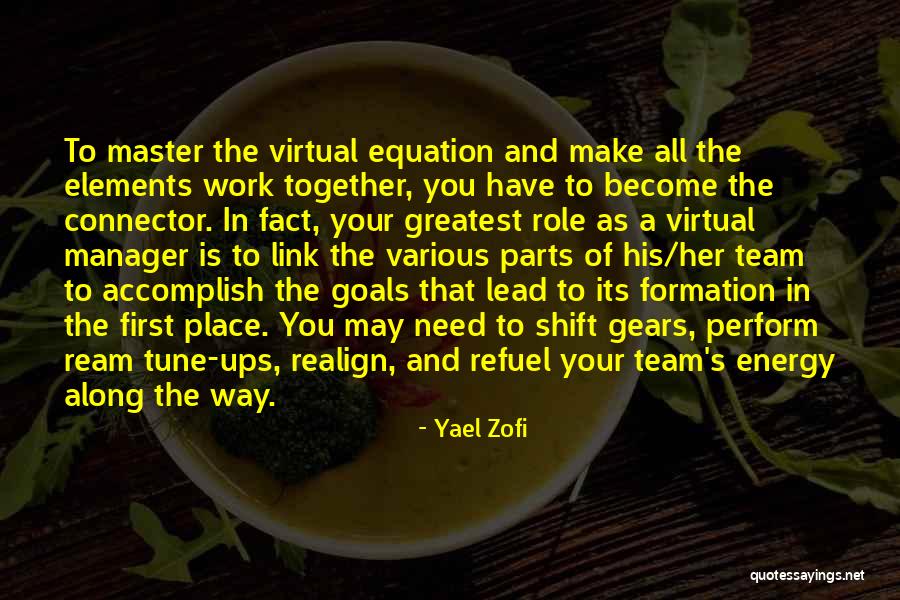 Team And Manager Quotes By Yael Zofi