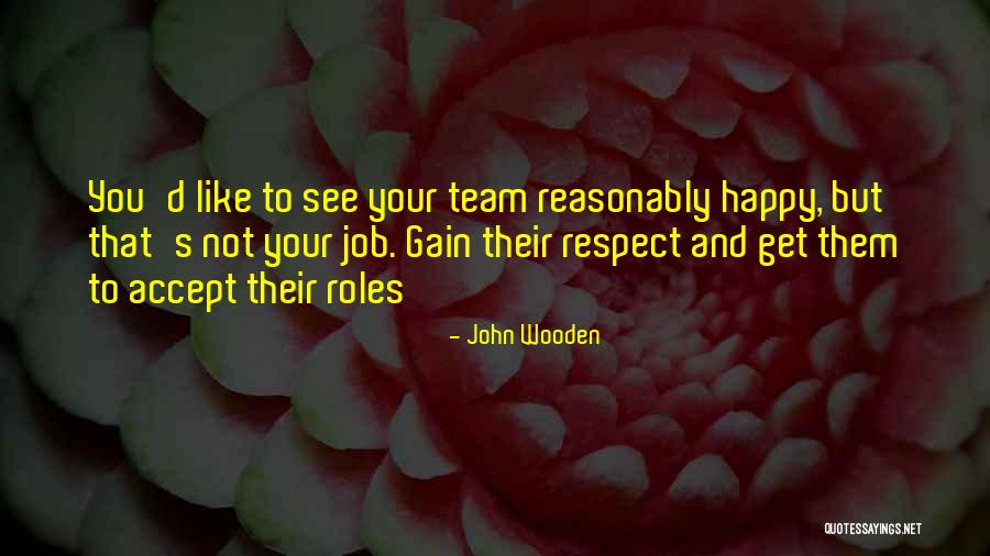 Team And Respect Quotes By John Wooden Team And Respect Quotes By John Wooden