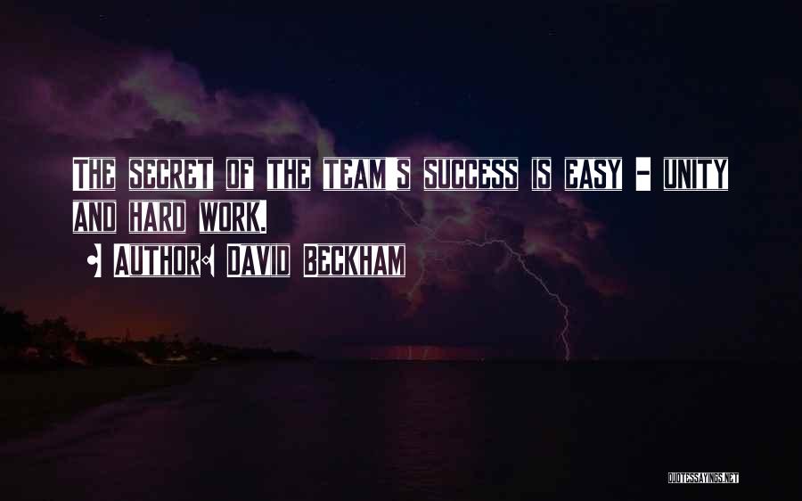 Team And Success Quotes By David Beckham
