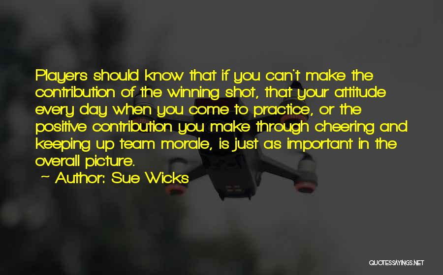 Team And Winning Quotes By Sue Wicks