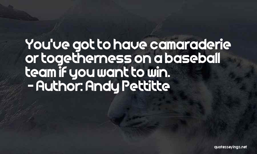 Team Camaraderie Quotes By Andy Pettitte