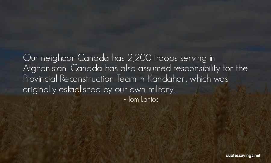 Team Canada Quotes By Tom Lantos