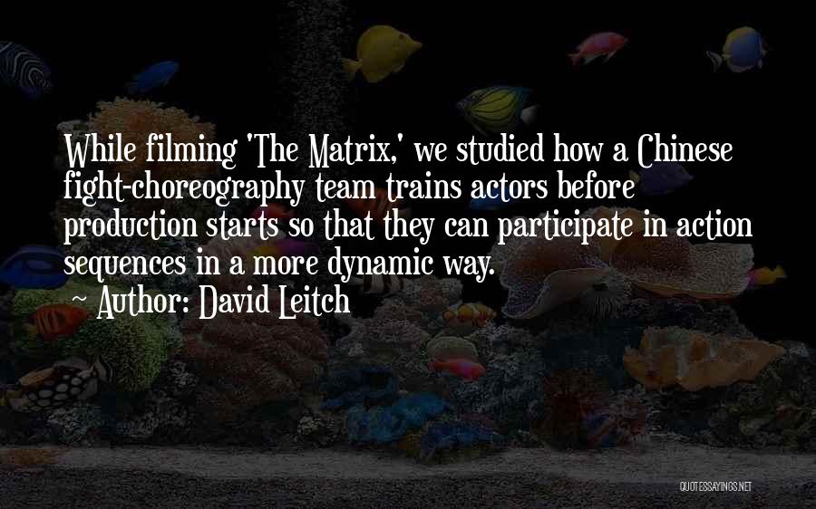 Team Dynamic Quotes By David Leitch