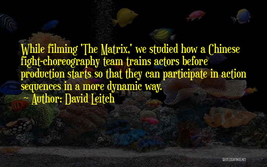 Team Fight Quotes By David Leitch