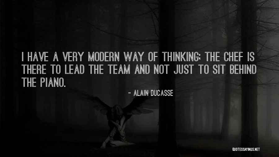 Team Lead Quotes By Alain Ducasse Team Lead Quotes By Alain Ducasse