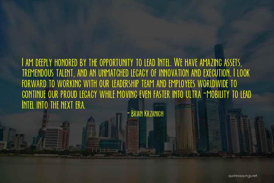 Team Lead Quotes By Brian Krzanich Team Lead Quotes By Brian Krzanich