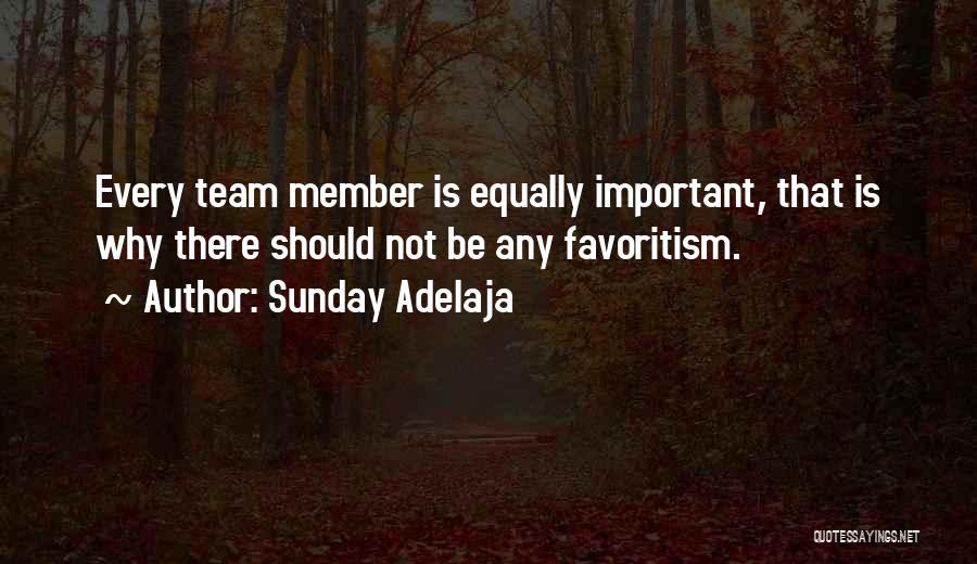 Team Member Quotes By Sunday Adelaja