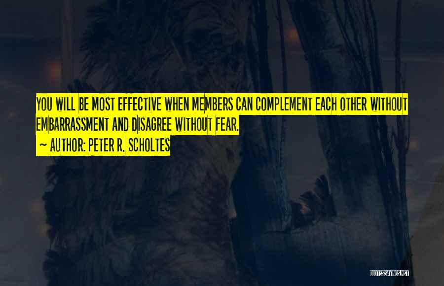 Team Members Quotes By Peter R. Scholtes