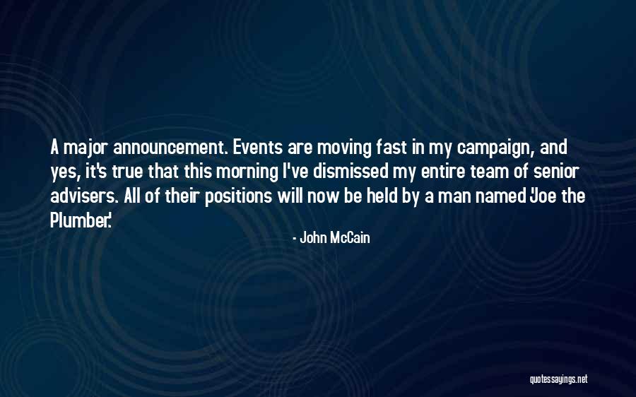 Team Morning Quotes By John McCain Team Morning Quotes By John McCain