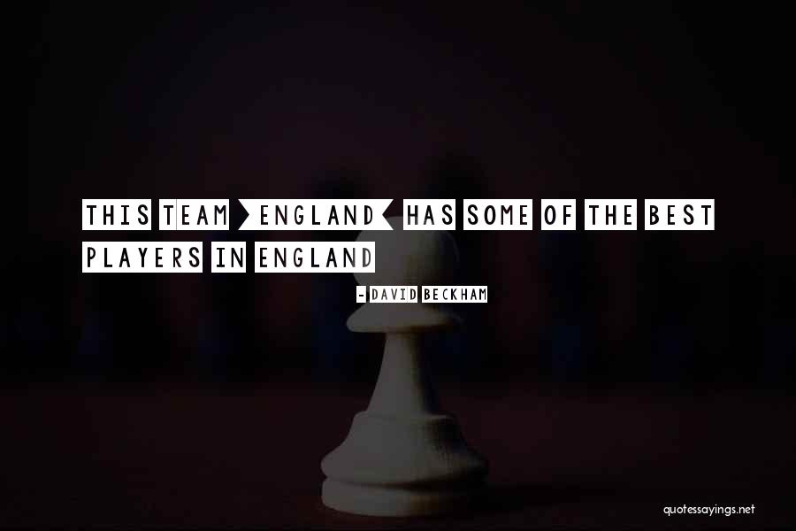Team Players Quotes By David Beckham Team Players Quotes By David Beckham