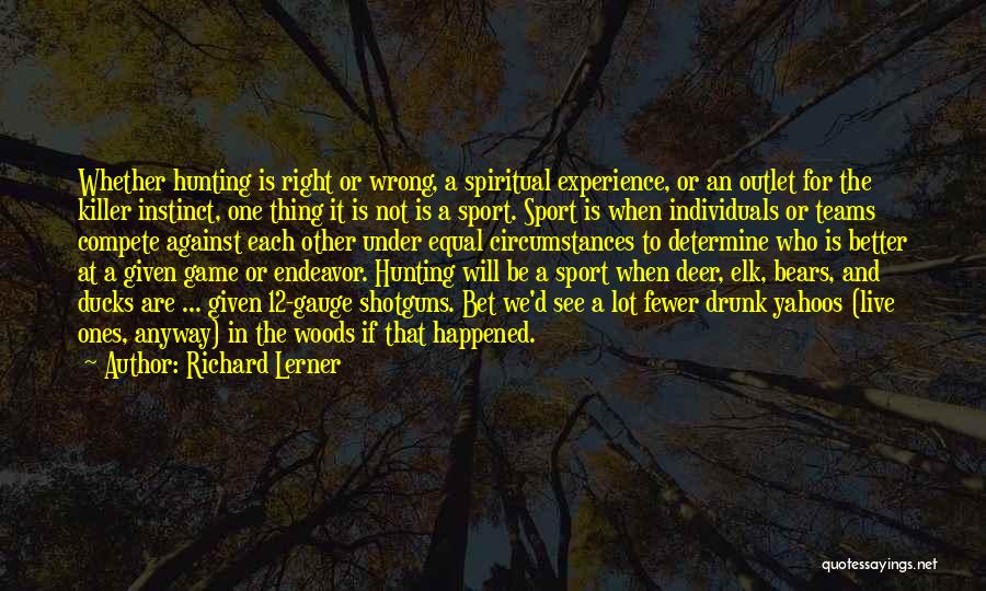 Team Sports Quotes By Richard Lerner