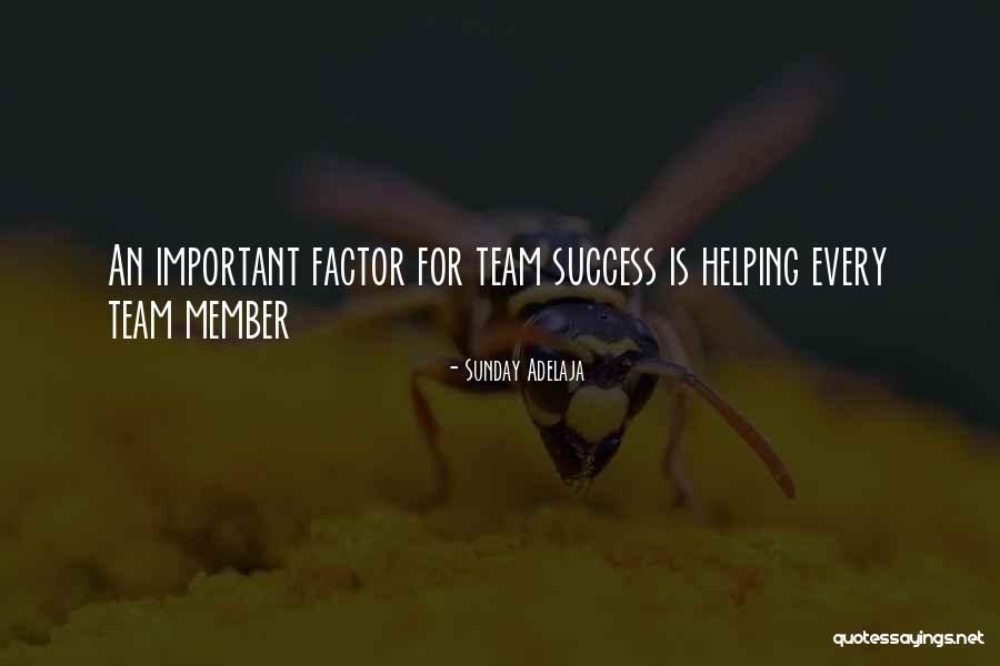Team Success Quotes By Sunday Adelaja Team Success Quotes By Sunday Adelaja
