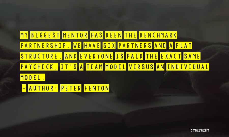 Team Vs Individual Quotes By Peter Fenton