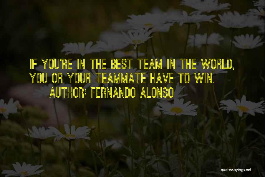 Teammate Quotes By Fernando Alonso