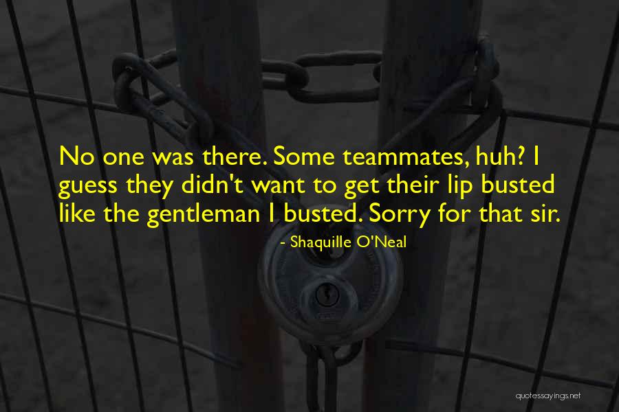 Teammates Basketball Quotes By Shaquille O'Neal