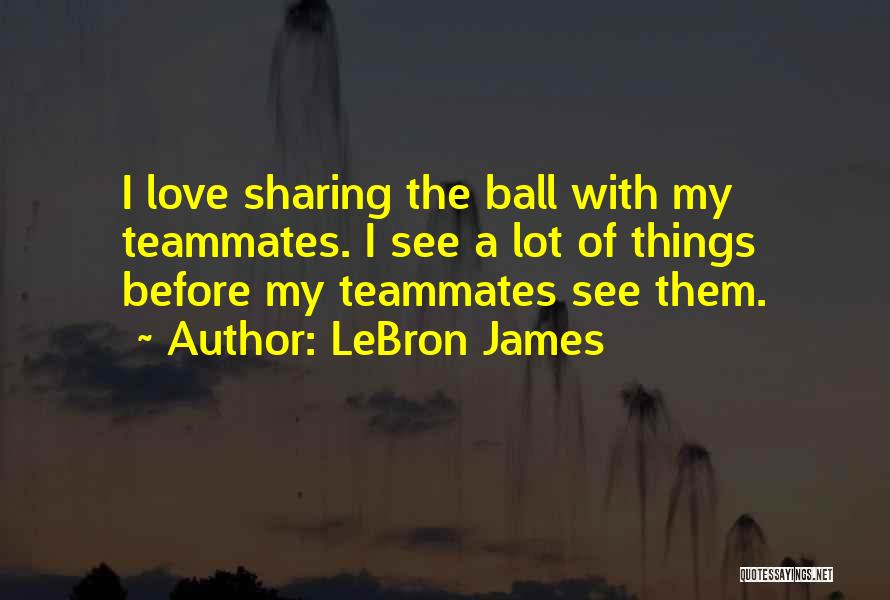 Teammates Love Quotes By LeBron James