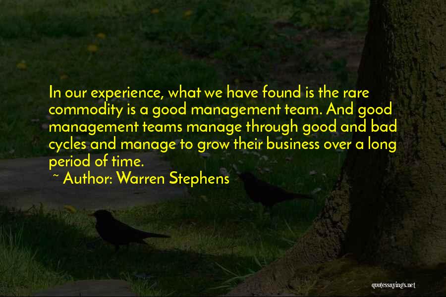 Teams In Business Quotes By Warren Stephens