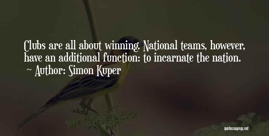 Teams Winning Quotes By Simon Kuper