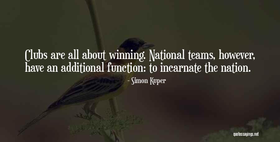 Teams Winning Quotes By Simon Kuper