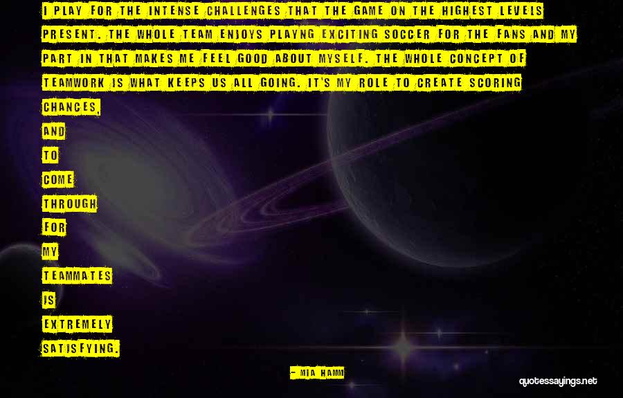 Teamwork In Soccer Quotes By Mia Hamm Teamwork In Soccer Quotes By Mia Hamm