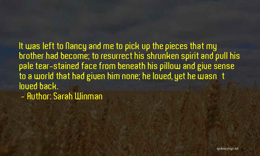 Tear Stained Pillow Quotes By Sarah Winman