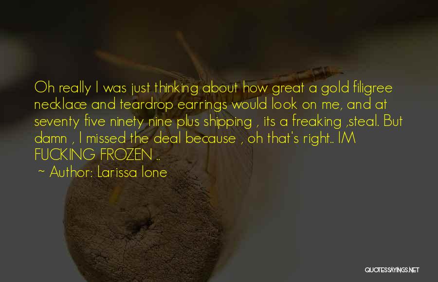 Teardrop Quotes By Larissa Ione