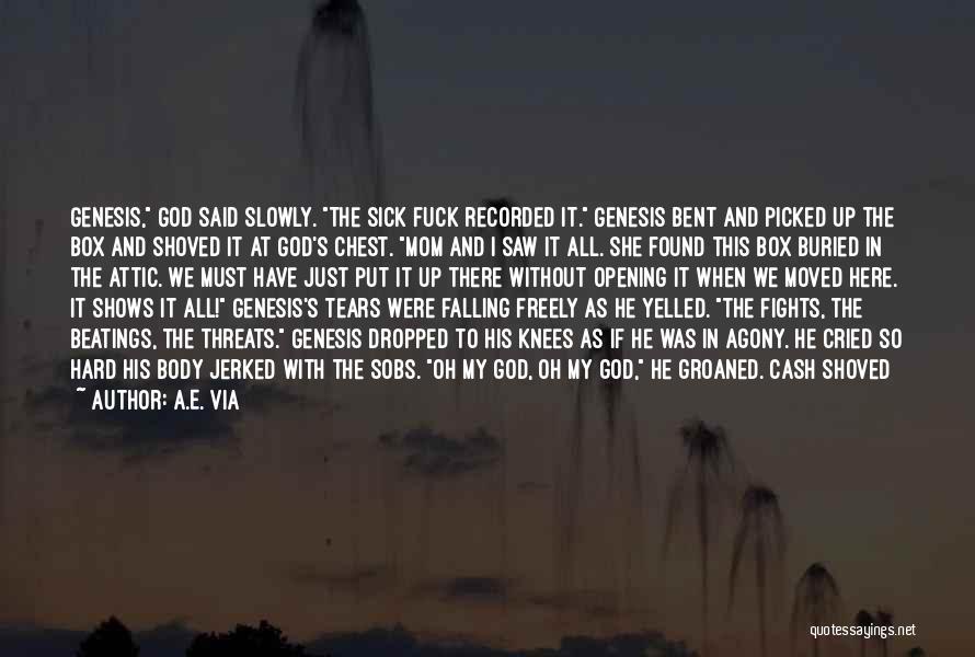 Tears Falling Down Quotes By A.E. Via