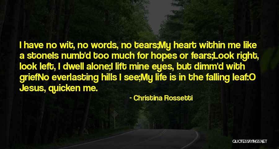 Tears Falling From My Eyes Quotes By Christina Rossetti