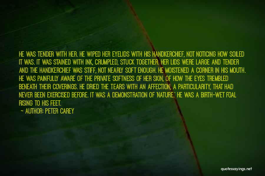 Tears In Her Eyes Quotes By Peter Carey