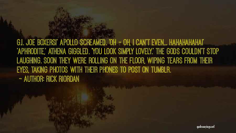 Tears Rolling Quotes By Rick Riordan