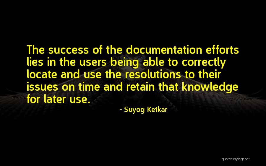 Technical Documentation Quotes By Suyog Ketkar