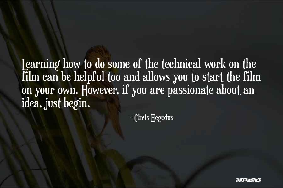 Technical Learning Quotes By Chris Hegedus