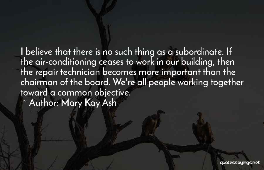 Technician Quotes By Mary Kay Ash